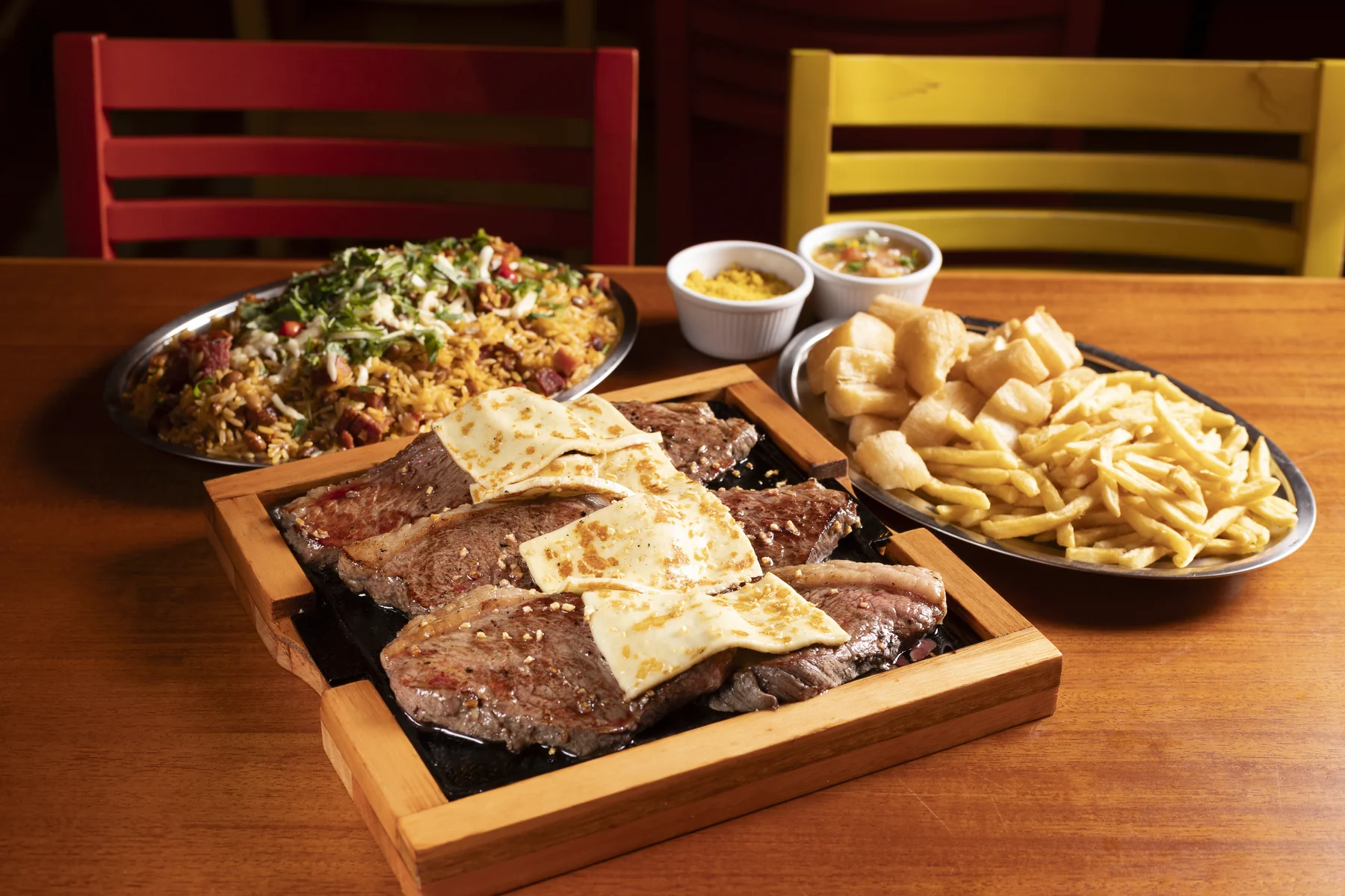 Picanha com queijo coalho